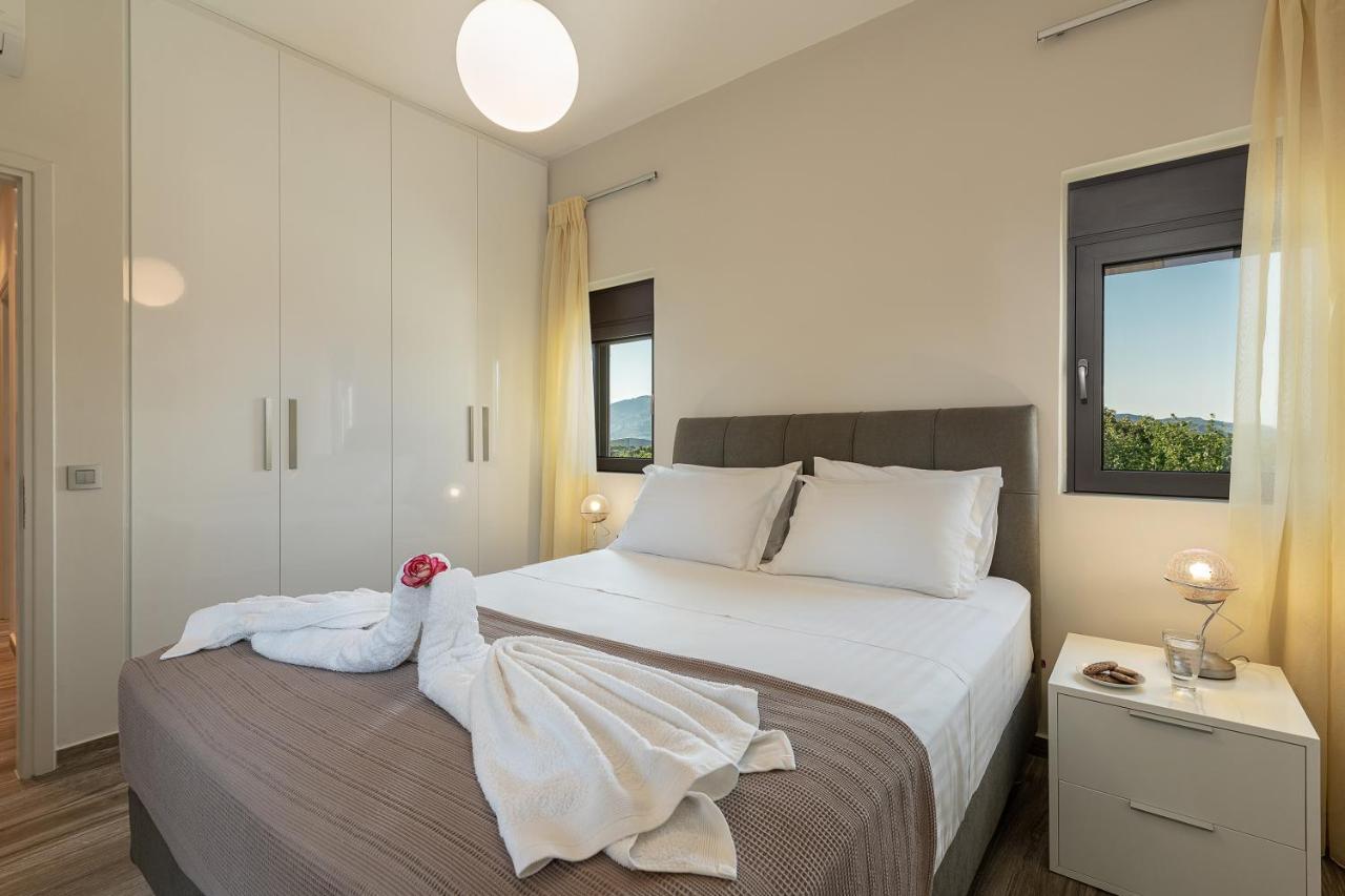 Villa Enny, 3 Bd With Private Heated Pool Agia  Luaran gambar