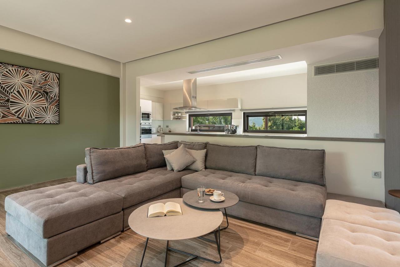Villa Enny, 3 Bd With Private Heated Pool Agia  Luaran gambar