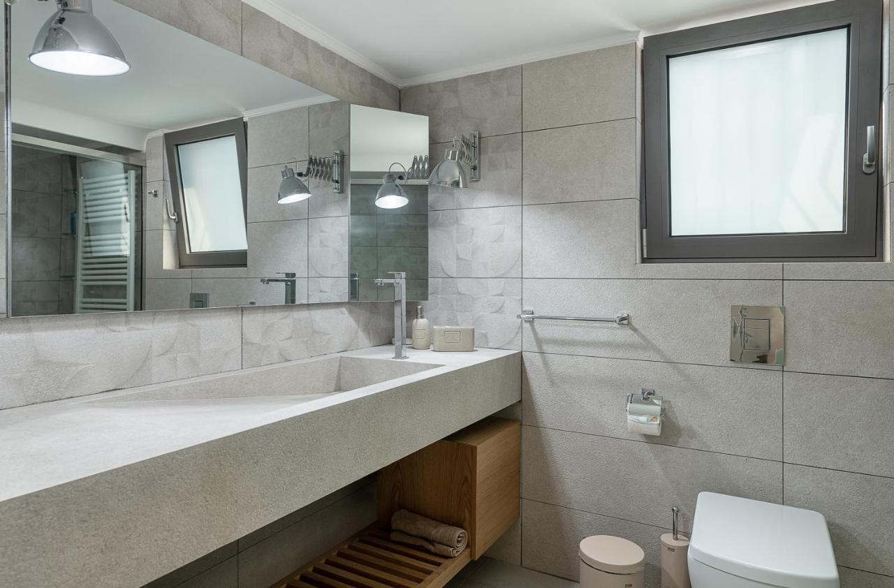 Villa Enny, 3 Bd With Private Heated Pool Agia  Luaran gambar