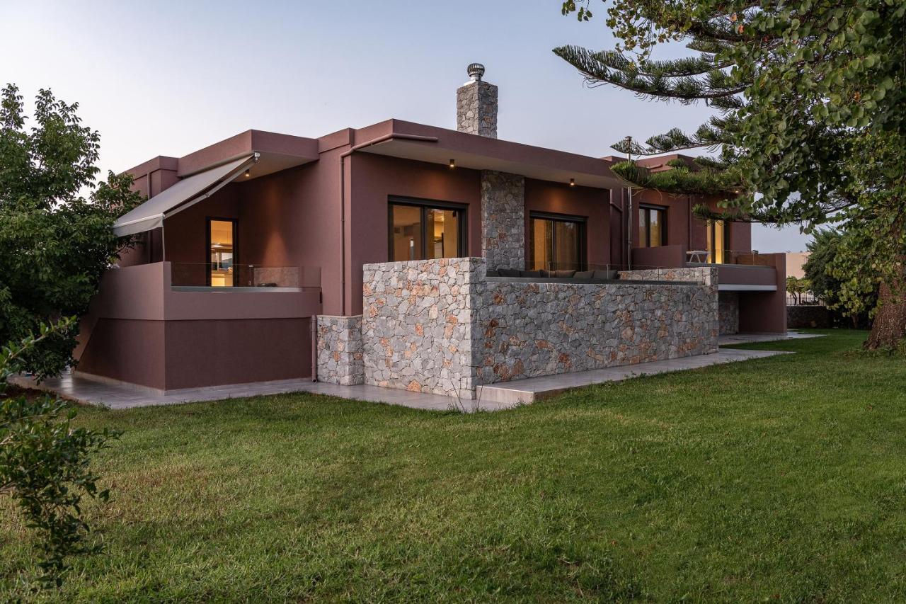 Villa Enny, 3 Bd With Private Heated Pool Agia  Luaran gambar